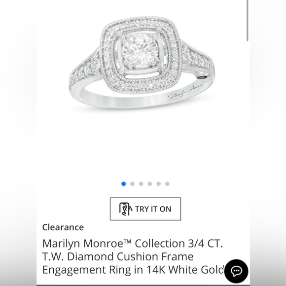 Marilyn Monroe Zales Collection 3/4 CT ring. - Picture 3 of 9